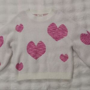 FANTASTIC FAWN-Cozy Romantic Pullover Sweetheart Oversized Heart Sweater-S-M